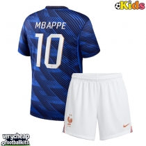 France Kylian Mbappe #10 Replica Home Minikit World Cup 2026 Short Sleeve (+ pants)